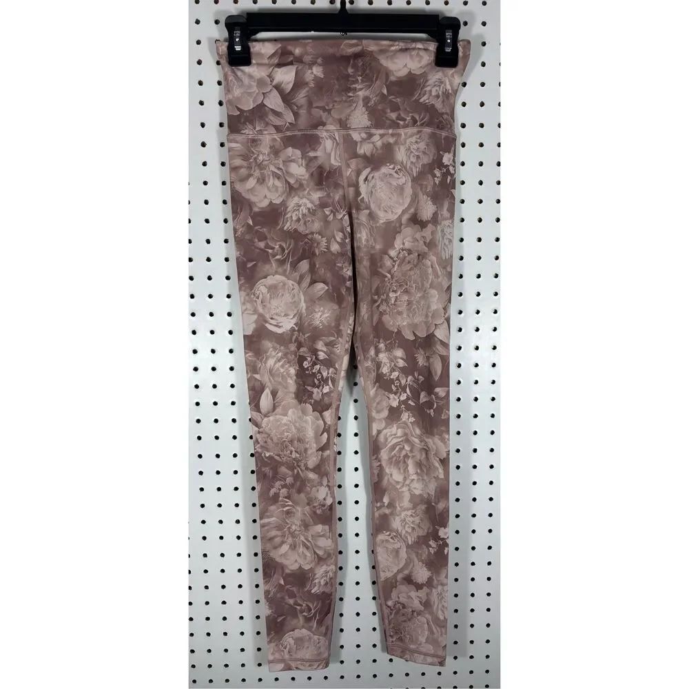 ATHLETA elation printed tight in pink floral Womens Athletic Activewear size XS
